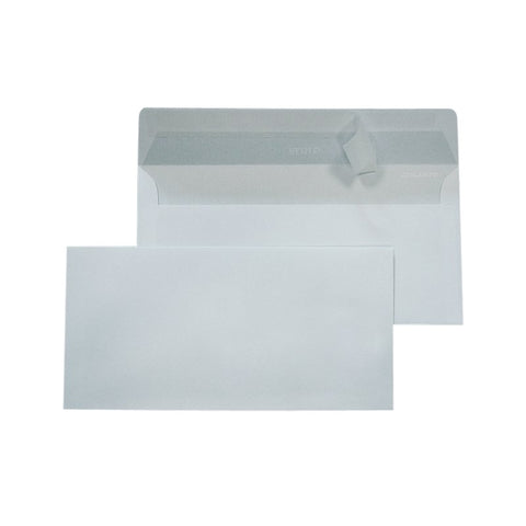 Kuvert 11x22, Weiß mit Strip