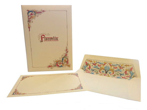 Kartos Florentia - hochwertiges Briefset, länglich