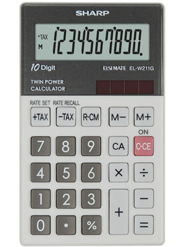 Sharp Taschenrechner EL-W211G-GY