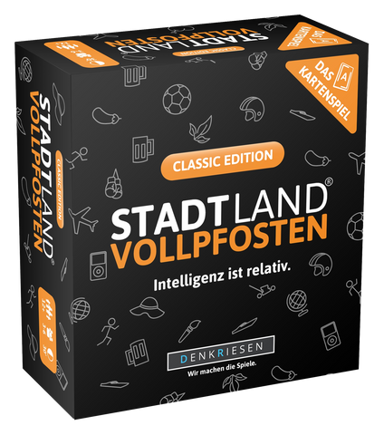 Stadt Land Vollpfosten - Kartenspiel Classic Edition