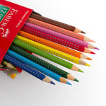 Faber Castell - 12er Set wasservermalbare Buntstifte