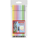 Stabilo - 68 Pen Set, 8 Stifte Pastel