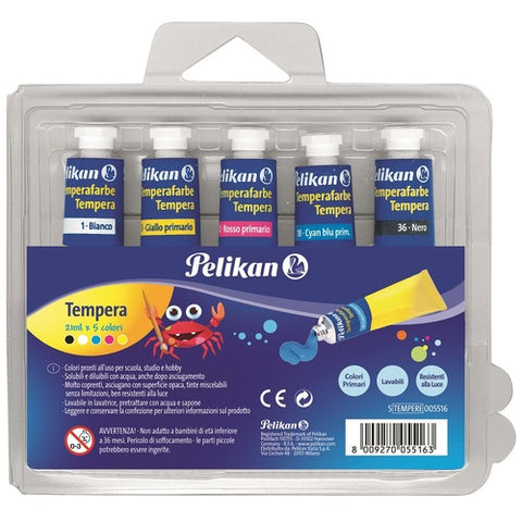 Pelikan Temperafarben, 5er Packung