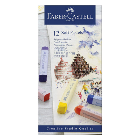 Faber Castell Softpastellkreiden, 12 Farben