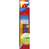 Faber Castell - 6er Set wasservermalbare Buntstifte