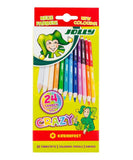 Jolly Crazy Farben, 12 Farbstifte und 24 Farben