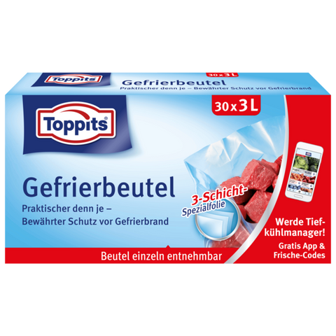 Gefrierbeutel 30x3L - Toppits