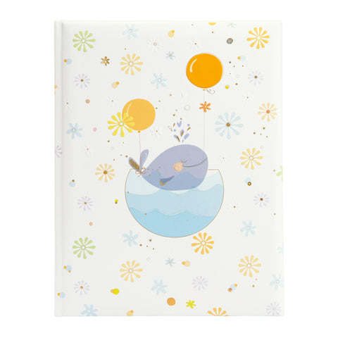 Babytagebuch Whale blue