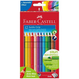 Faber Castell - 12er Jumbo Set wasservermalbare Farbstifte