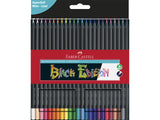 Faber Castell Buntstifte, 24 Farben, Black Edition