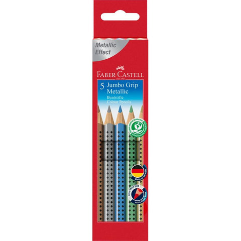 Faber Castell - 5er Jumbo Set Farbstifte Metallic