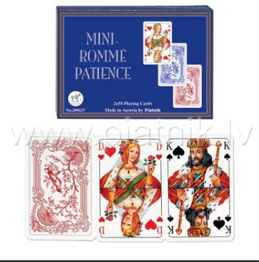 Mini - Romme Patience - Spielkarten